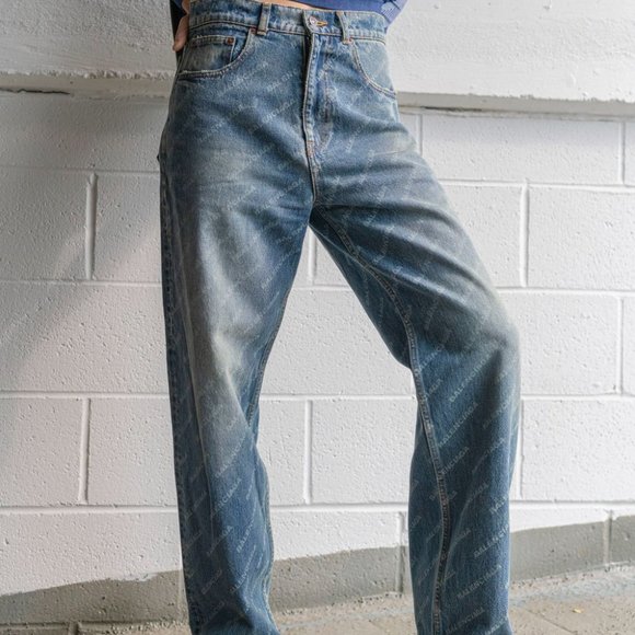 Balenciaga Unisex Logo Jeans